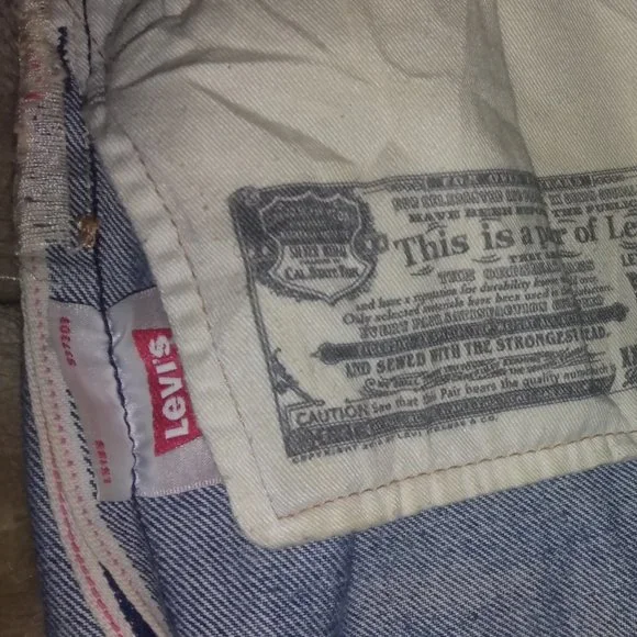 Original 501 Levi's selvedge denim Jeans - Picture 13 of 16